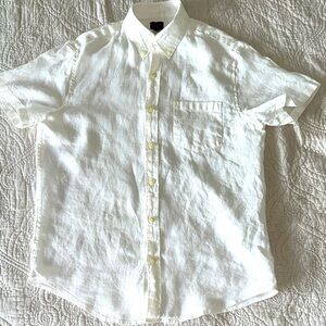 Men’s JCrew linen short sleeve shirt - M